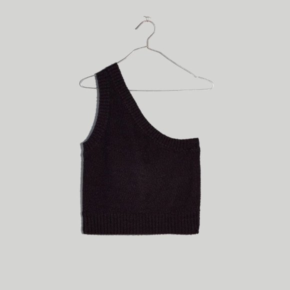 Madewell Textural-Knit One-Shoulder Sweater Tank - Size L - NWT - Picture 5 of 5